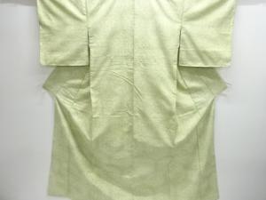 未使用品　華紋模様織り出し十日町紬着物